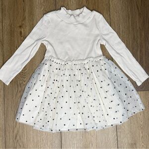 GAP Cream Polka Dot Kids Dress